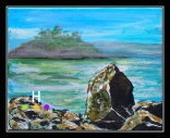 "Grimmer Bay " (July 2014) 8" x 10" acrylic on canvas